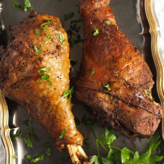 Slow Cooker Turkey Legs