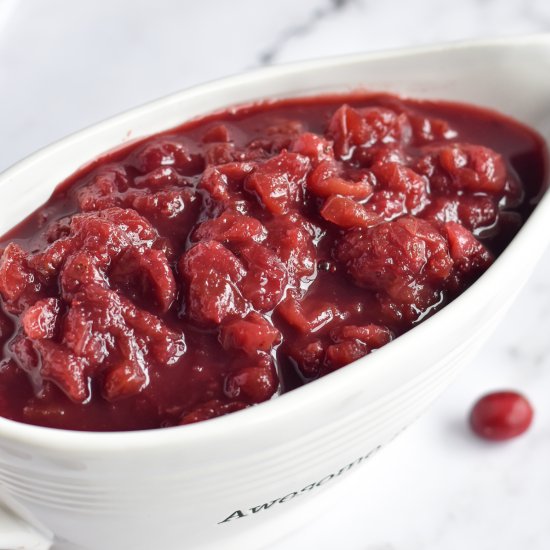 Slow Cooker Cranberry Sauce