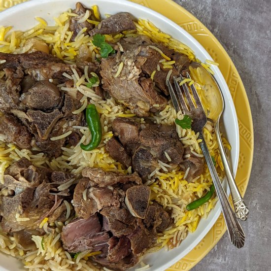 Mutton Yakhni Pulao