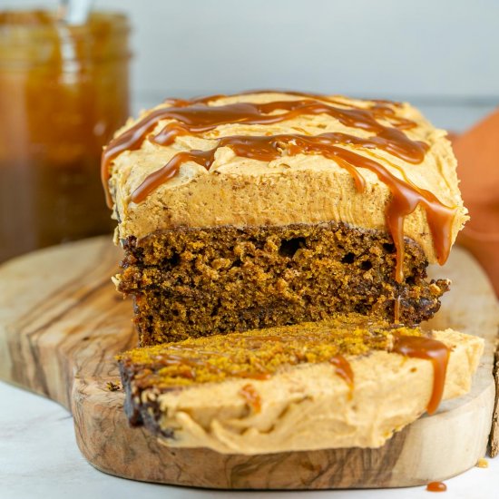 Salted Caramel Pumpkin Bread