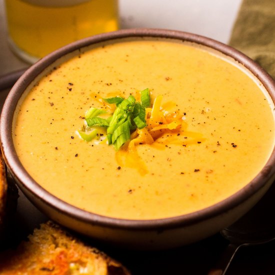 Apple Beer Cheese Soup