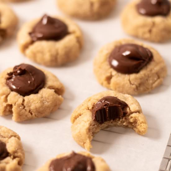 Peanut Butter Nutella Blossoms