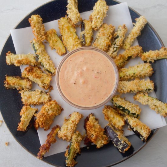 Baked Zucchini & Eggplant Fries