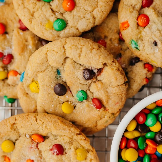 Mini M&M Cookies