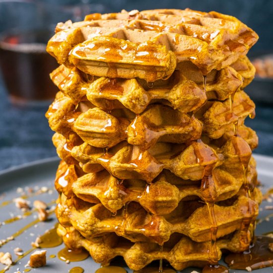 Vegan Pumpkin Waffles