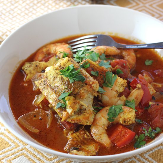 Seafood shakshuka