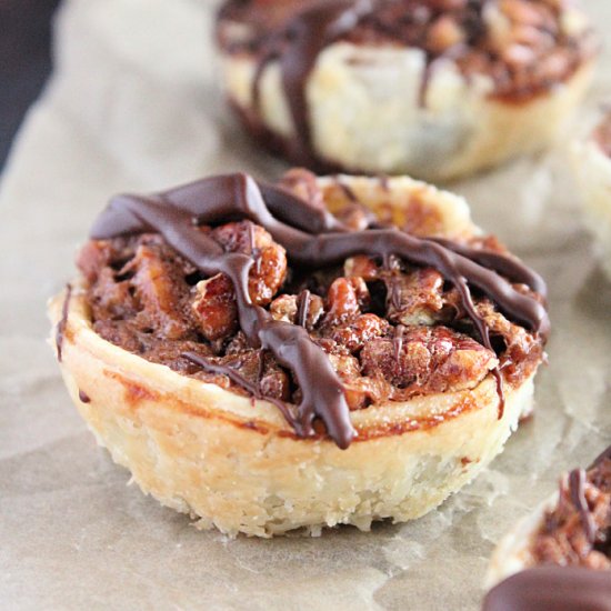 Mini Chocolate Pecan PIes