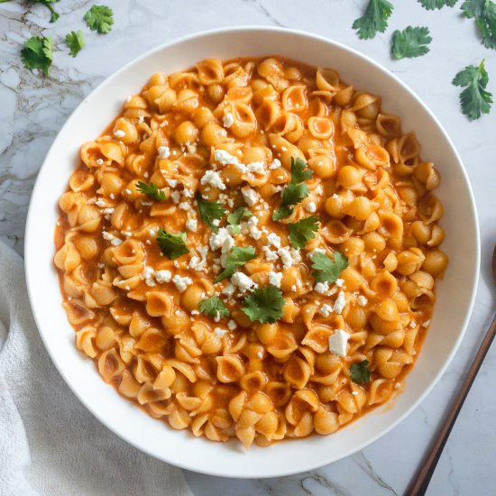 Mexican Sopita Shells & Cheese