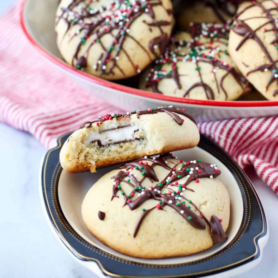 Chocolate Mint-Filled Cookies