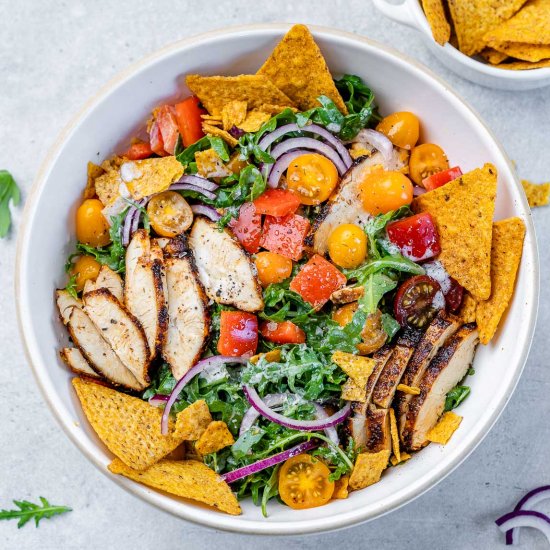 HEALTHY CHICKEN TACO SALAD