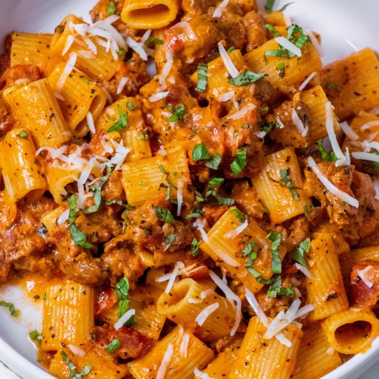 Spicy Italian Sausage Pasta