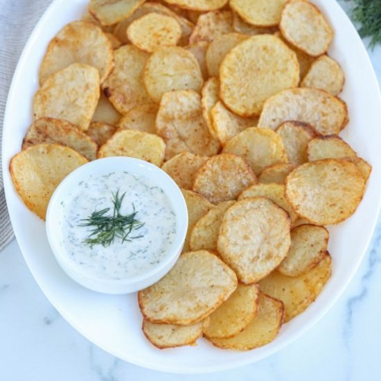 Air Fryer Sliced Potatoes