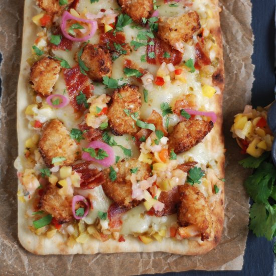 Coconut Shrimp Flatbread