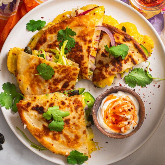 Acorn Squash Quesadillas