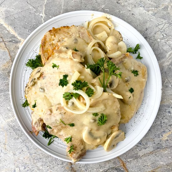 Crock Pot Smothered Pork Chops