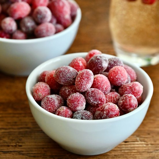 Easy Sugared Cranberries