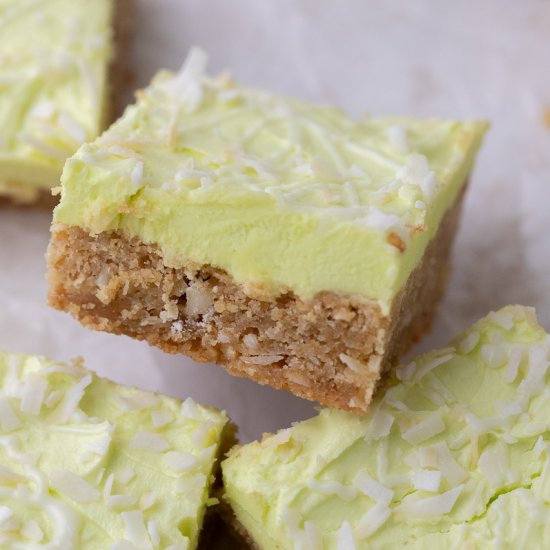 Starbucks lime frosted coconut bars