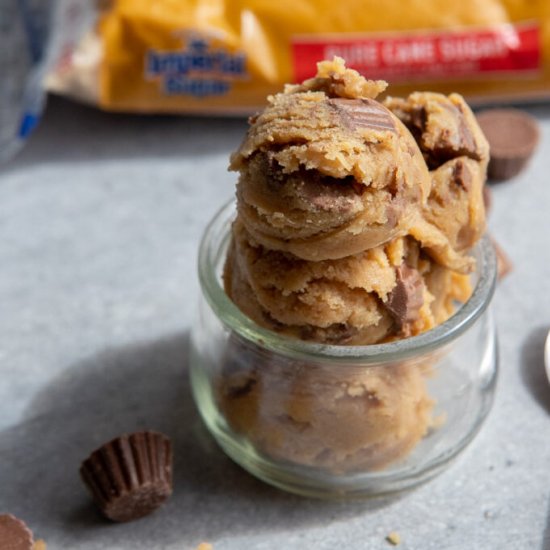 Edible peanut butter cookie dough