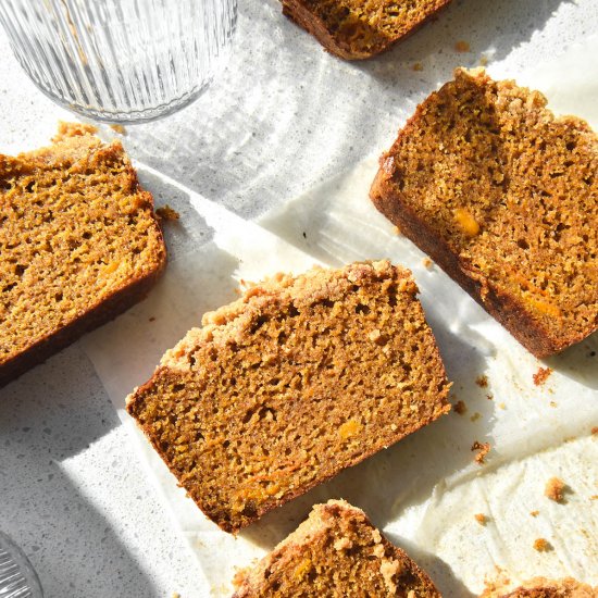 Gluten free pumpkin bread