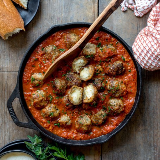 Chicken Parmesan Meatballs