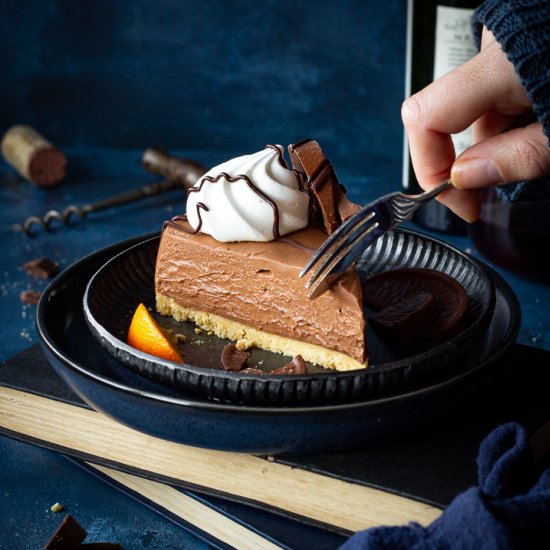 No Bake Chocolate Orange Cheesecake