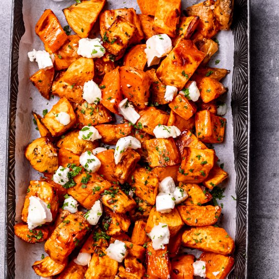 Easy Crispy Roasted Sweet Potatoes