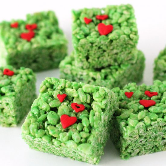 Grinch Rice Krispie Treats