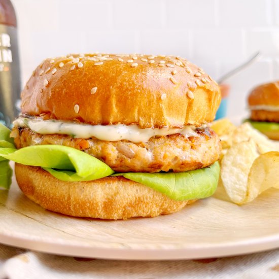 Buffalo Chicken Burgers