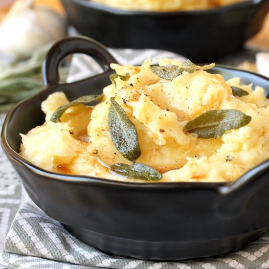 Brown Butter Sage Mashed Potatoes