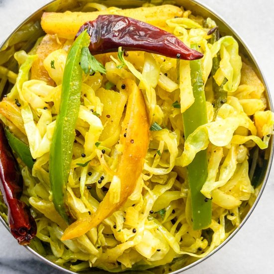 Indian Stir-Fried Cabbage Recipe