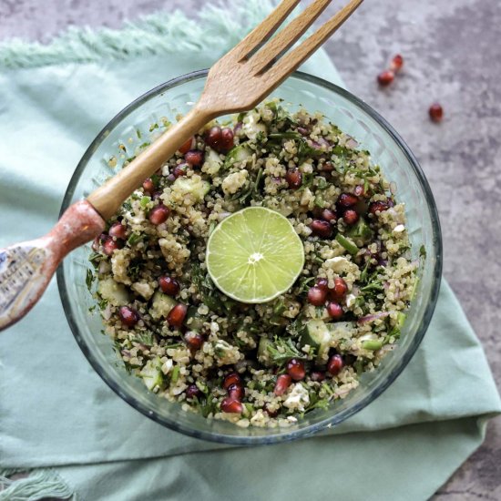 Zesty Quinoa Salad With Pomegranate