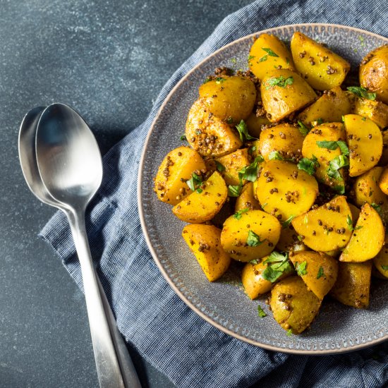 Mustard Roasted Potatoes