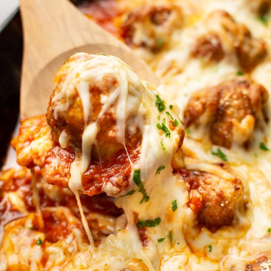 chicken parmesan meatballs