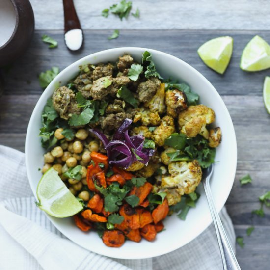 Spicy Lamb Curry Bowl