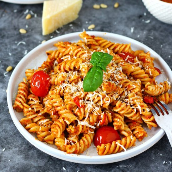 Pasta with Pesto Rosso