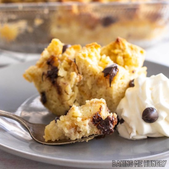 Chocolate Chip Bread Pudding