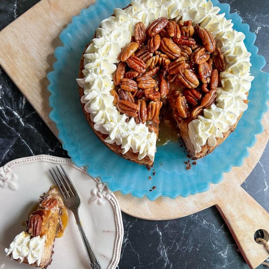 Caramel Pecan Cheesecake