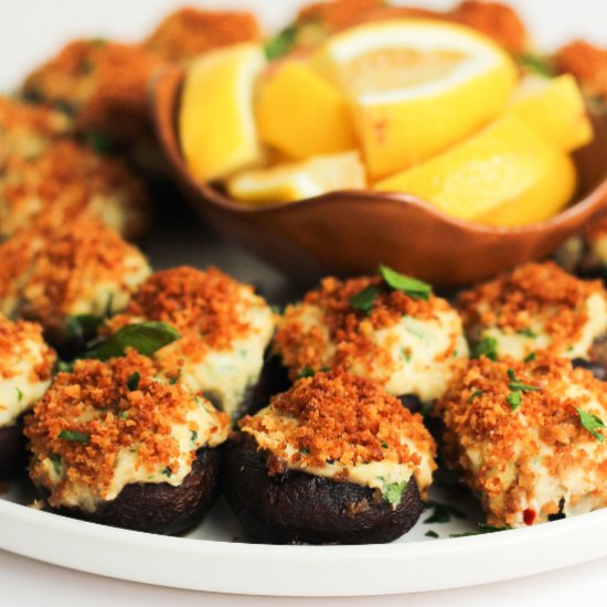 Stuffed Mushrooms with Crab