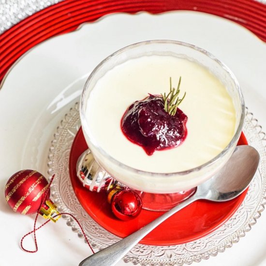 Creamy Christmas Panna Cotta