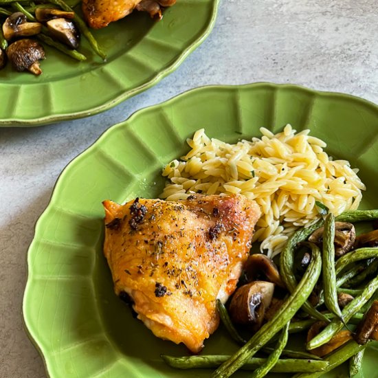 Sheet Pan Chicken with Green Beans