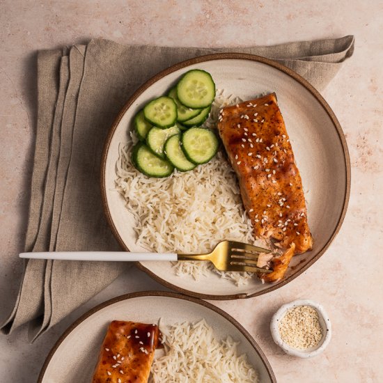 Air Fryer Teriyaki Salmon