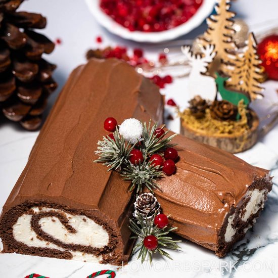 Keto Buche de Noel