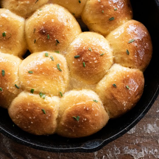 Sourdough Sweet Potato Rosemary Rol