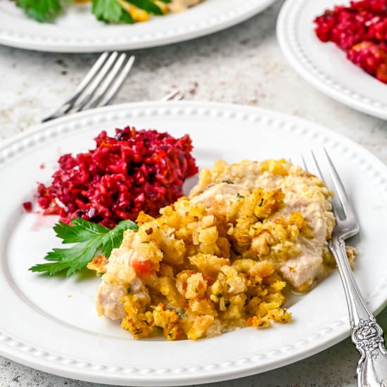 Chicken and Stuffing Casserole