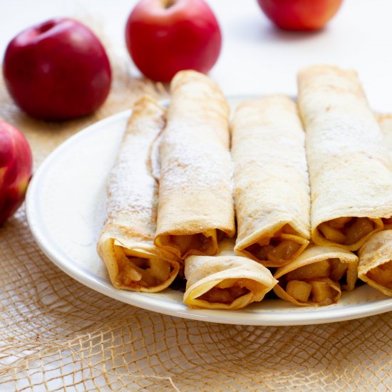 Crêpes with apples