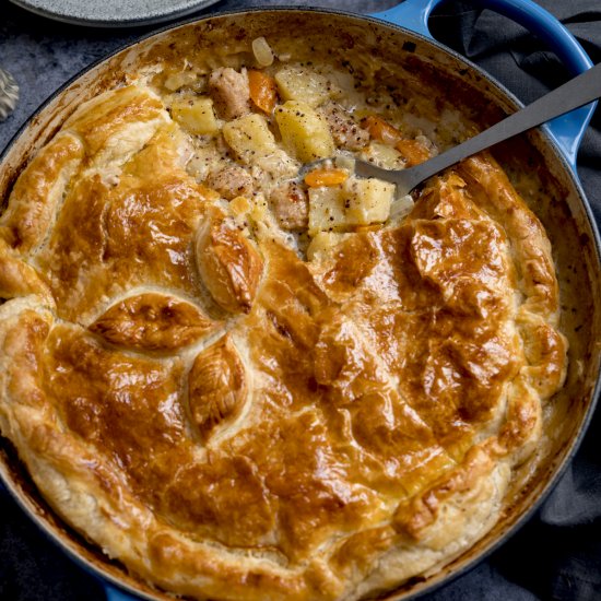 Sausage and Mustard Pie