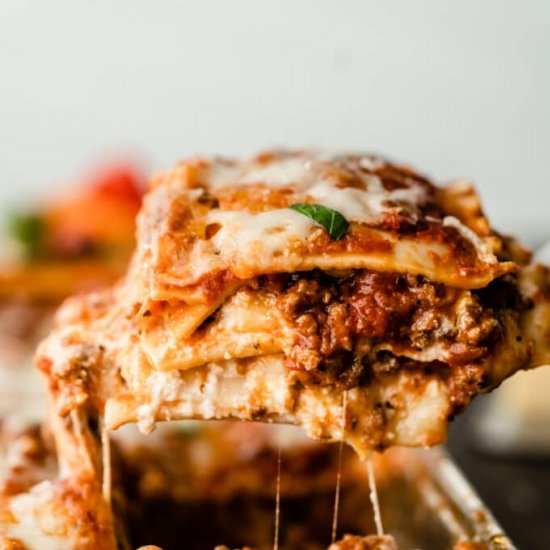 Classic Lasagna Recipe with Ground