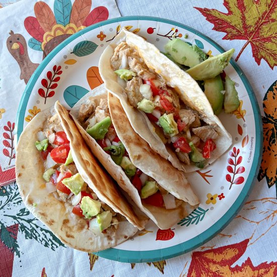 20 Minute Leftover Turkey Tacos