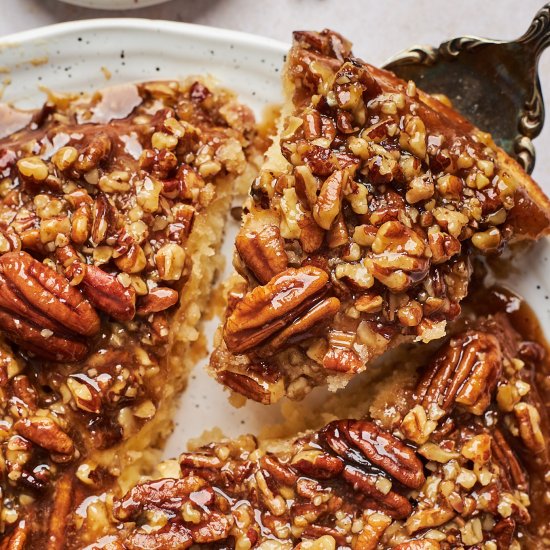 Pecan Pie Upside Down Cake