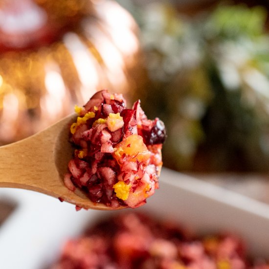 Fresh Cranberry Relish with Orange